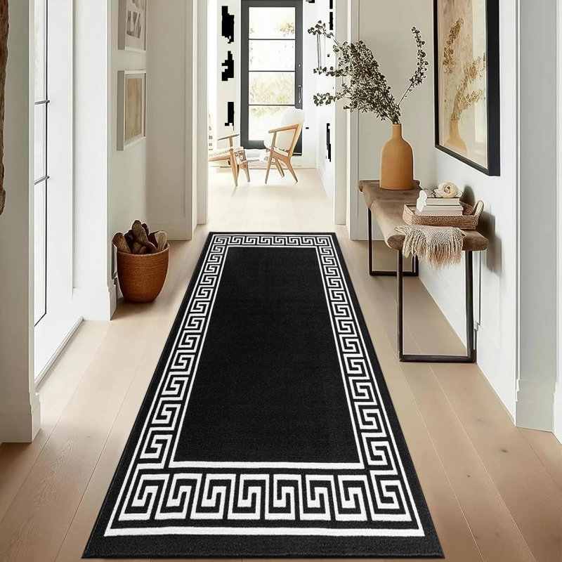 Runner Geometric Area Rug, Runner 66 x 220 cm