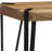 Tindal 28" H Industrial Modern Farmhouse Solid Wood Metal End Table With 1 Shelf