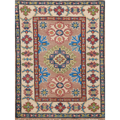 Tapis décoratif géométrique Kazak