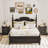 3 Drawer Bedside Table With Reading Light-829931891