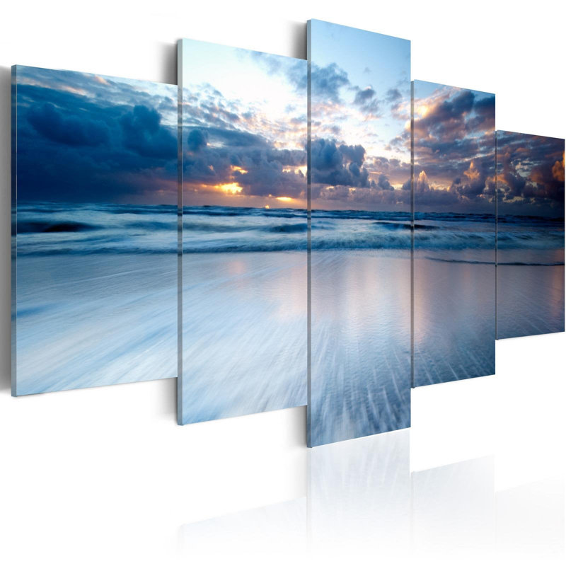 " Endless Water " 5 - Pieces, 20" H x 40" W x 0.7" D