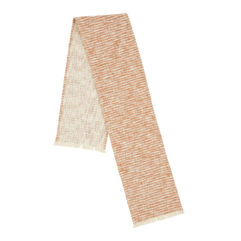 Textured Frayed Edge Table Runner, Terracotta