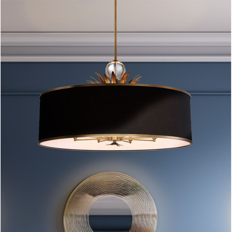 Luminaire suspendu tambour 1 lumière