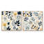 Monochromes botaniques V - ensemble de 2 collages floraux et botaniques carrés-101859359-101859360