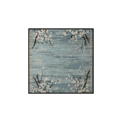 Machine Washable Gray Area Rug