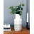 2 Piece White Ceramic Table Vase Set-1179425188