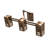 Jalea Steel Flush Mounted Sconce