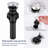  Two-Handle 3-Hole Deck Mount 4" Centerset Bathroom Faucet with Drain Assembly-68893763