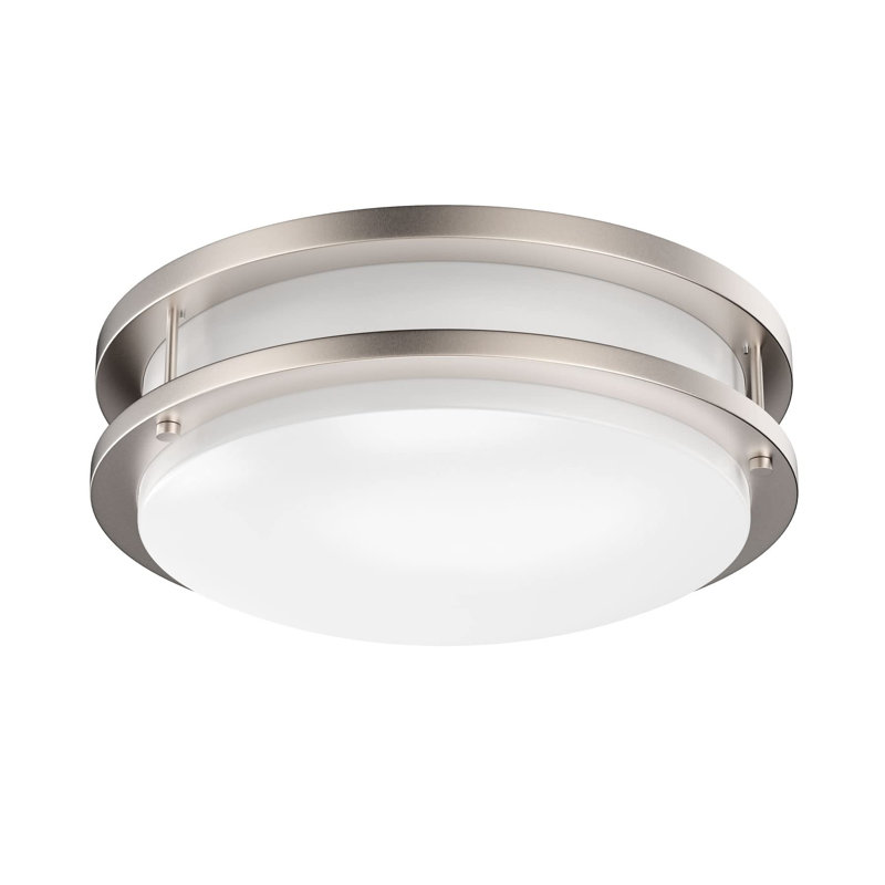Dwana LED Flush Mount, 3.4" H x 12" W x 12" D, 15W, 1050