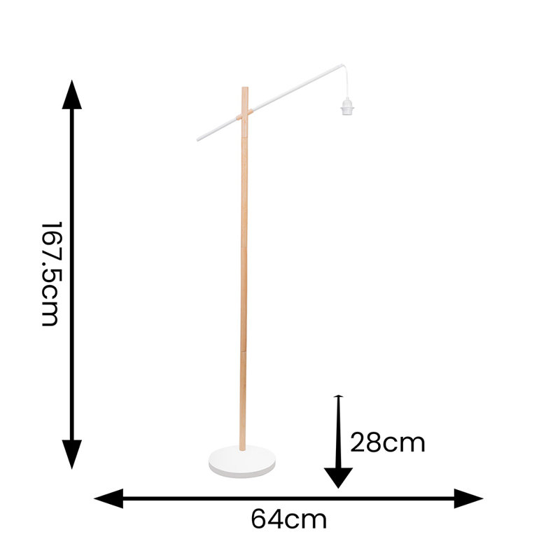 Sharley 167.5cm Matte Arched Floor Lamp