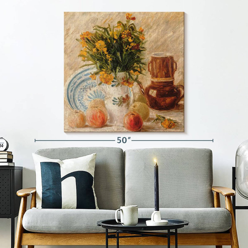 Yarlin nature morte aux pommes, H 33 po x l 33 po
