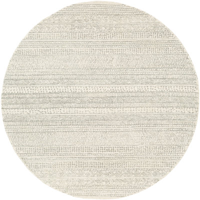 Lansing Geometric Hand-Tufted Wool Gray/Cream Area Rug