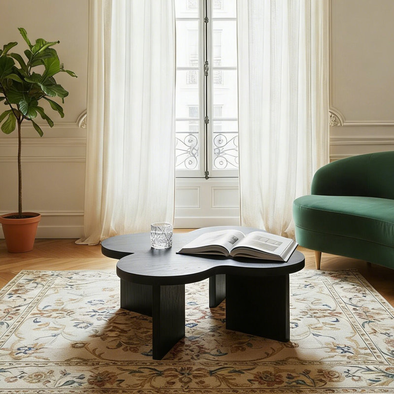 Table basse de style moderne avec une apparence en forme de papillon pour les salons, les chambres à coucher et les bureaux