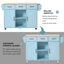 139 cm W Kitchen Island with Wheels-283657360