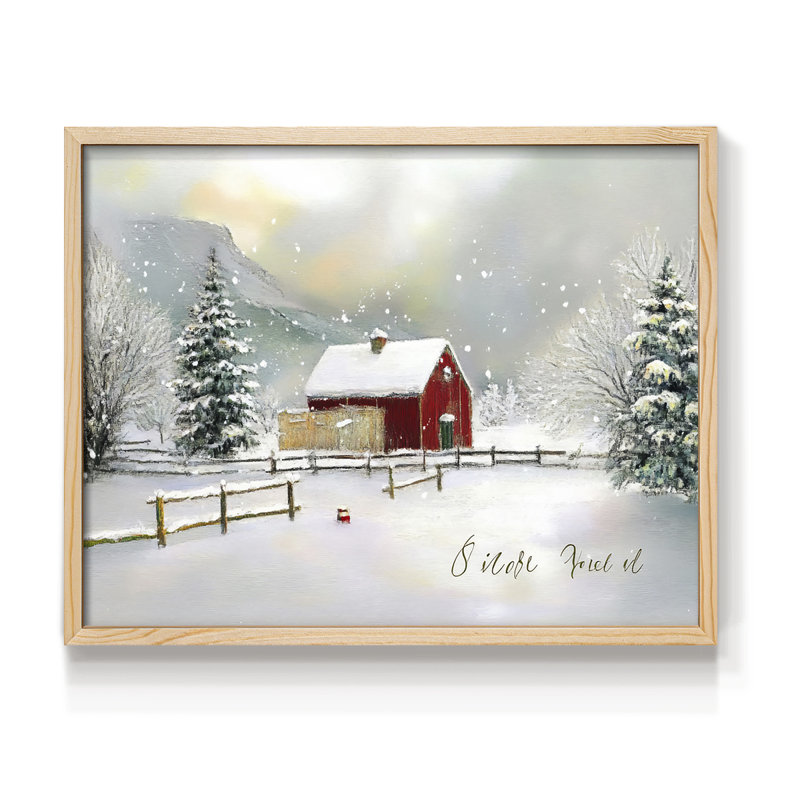 Chirstmas Art-DCCL -Framed Print - Restickable, H 16 po x l 20 po, Naturel