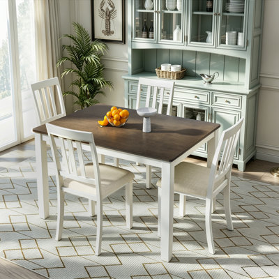5-piece 48" Rectangular Dining Table Set