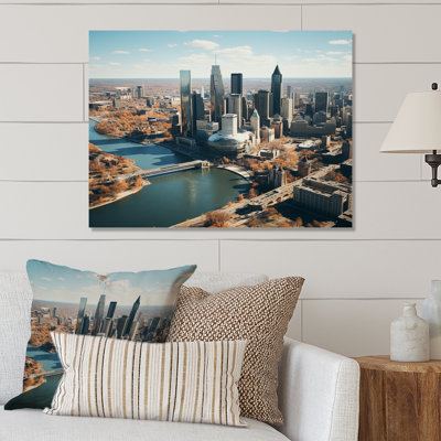 «Detroit Motor City II - Detroit», reproduction d'art en métal