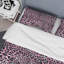 Rose et noir léopard - ensemble de housse de couette animaux - microfibre de polyester-850875953