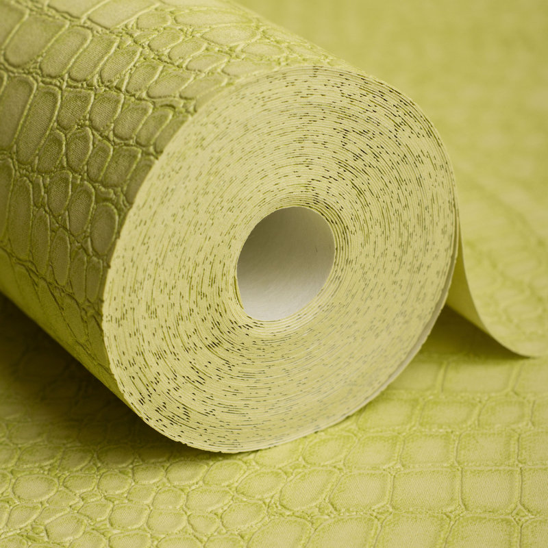Superfresco Easy Crocodile Skin Effect Wallpaper, Green