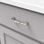 Poignée à poignée Twist Collection - Poignée d'armoire de 3 3/4 po nickel poli - Quincaillerie transitionnelle pour tiroirs et armoires-116642469-37061985