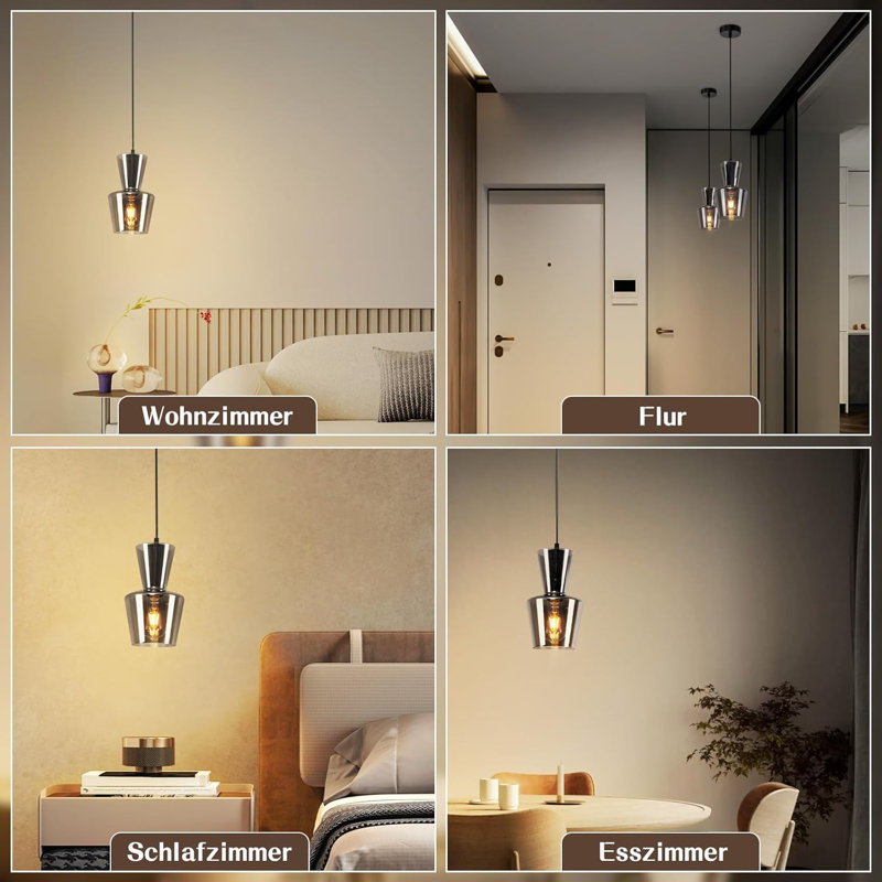 1 - Light Matte Black Cylinder Pendant