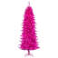 Vickerman 4.5' x 24" Hot Pink Artificial Pre-Lit Christmas Tree with 250 Pink LED Mini Lights, 437 Realistic PVC Tips, 6' Step On/Off Power Cord and Folding Metal Tree Stand.  Assembly is required.-1389488271-1389488268-1389488264