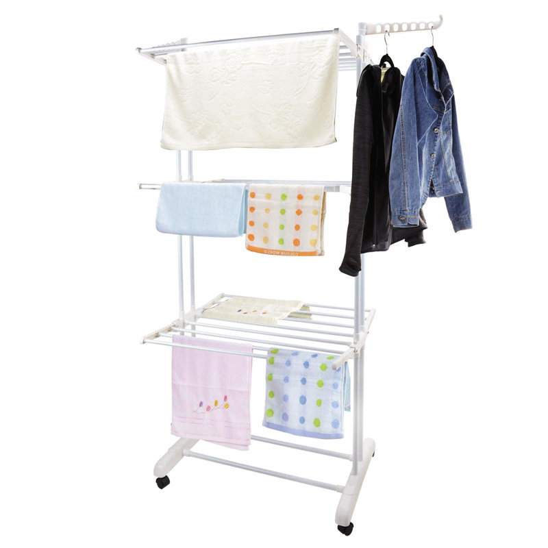 Foldable Gullwing Drying Rack, White