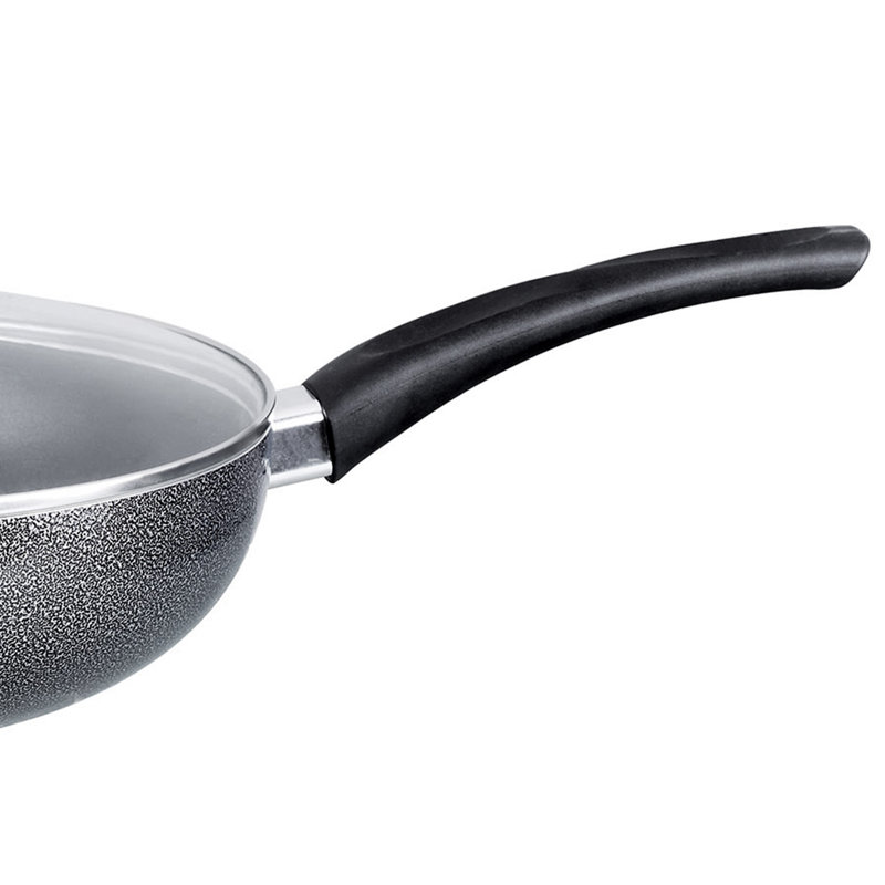Wok en aluminium antiadhésif Brentwood, H 4,5 po x l 10 po x L 17 po