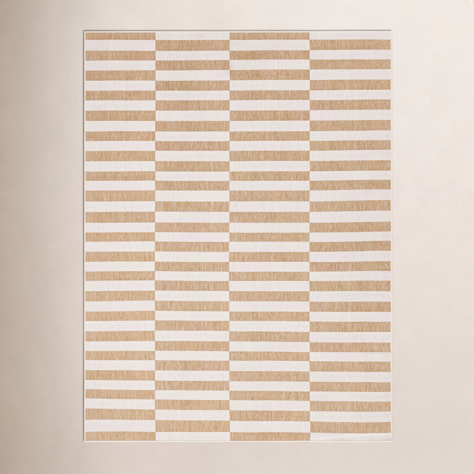 Robinson Taupe Ivory Outdoor Rug, Rectangle 9' x 12'2"