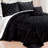 4 Piece Tatami Quilted Faux Fur Set-1449588647-1449588642