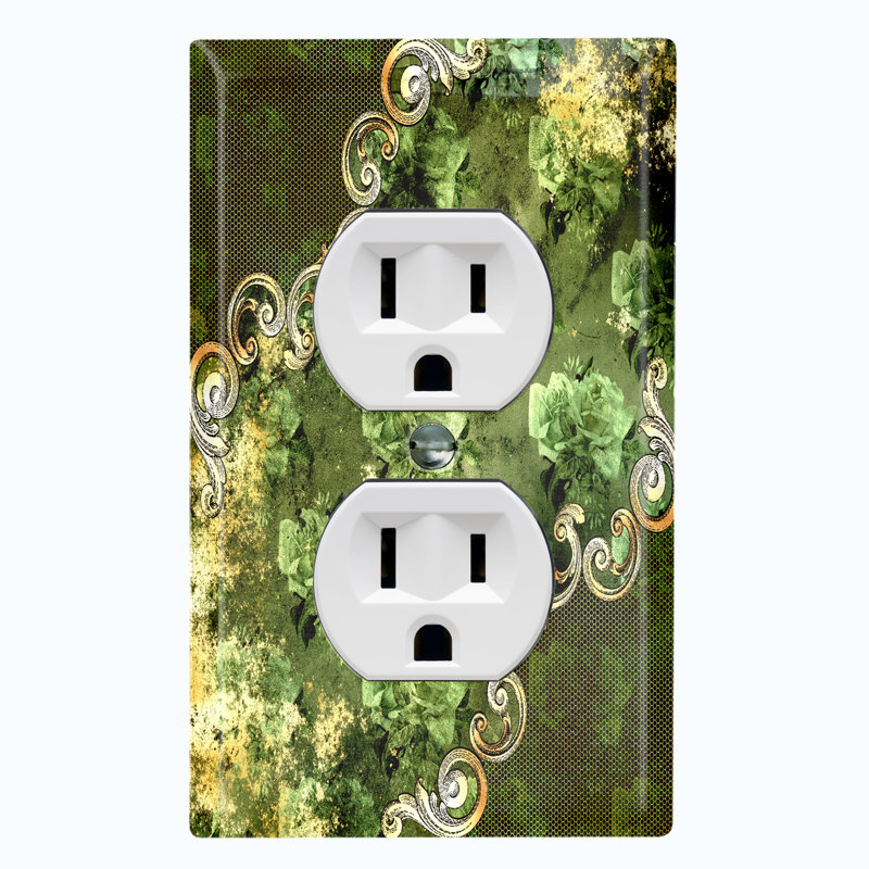 Patterned 1 - Gang Toggle Light Switch Standard Wall Plate