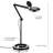 Pro 55 in. Industrial 3-Way Dimming 2.25X Magnifying LED Swing Arm Rolling Floor Lamp