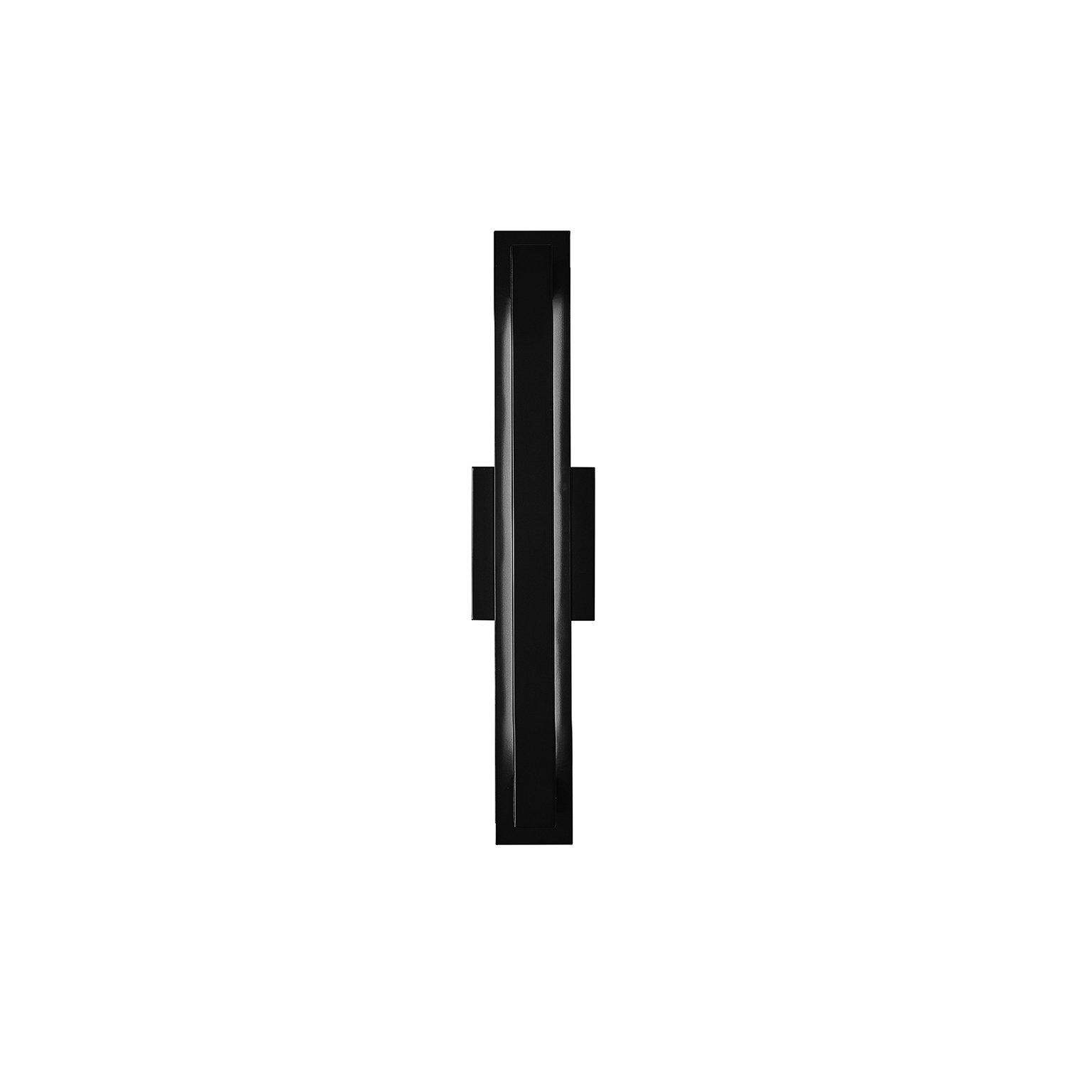 Gela Integrated LED Outdoor Armed Sconce, Matte Black, 24" H