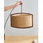 Lustre rétro en bois massif de corde de chanvre américain