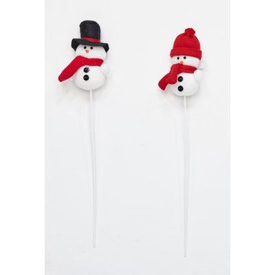 Bonhomme de neige 17 po avec tige
