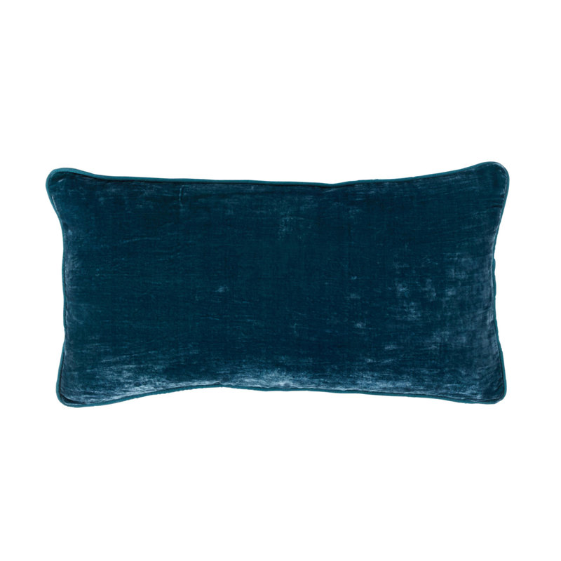 Oreiller Lexington, H 14 po x l 26 po, Forme rectangulaire, Sarcelle