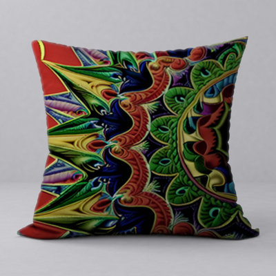 Floral Reversible Throw Pillow