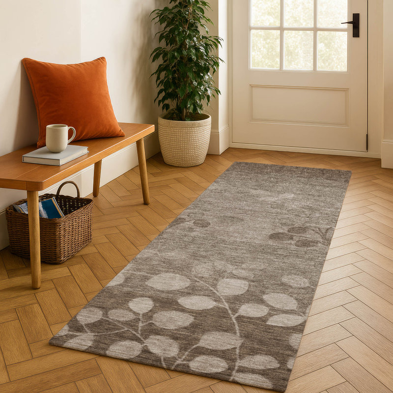 Premium Machine Washable Jakiyra AMF1900 Floral Rug, Runner 2'3" x 7'6"