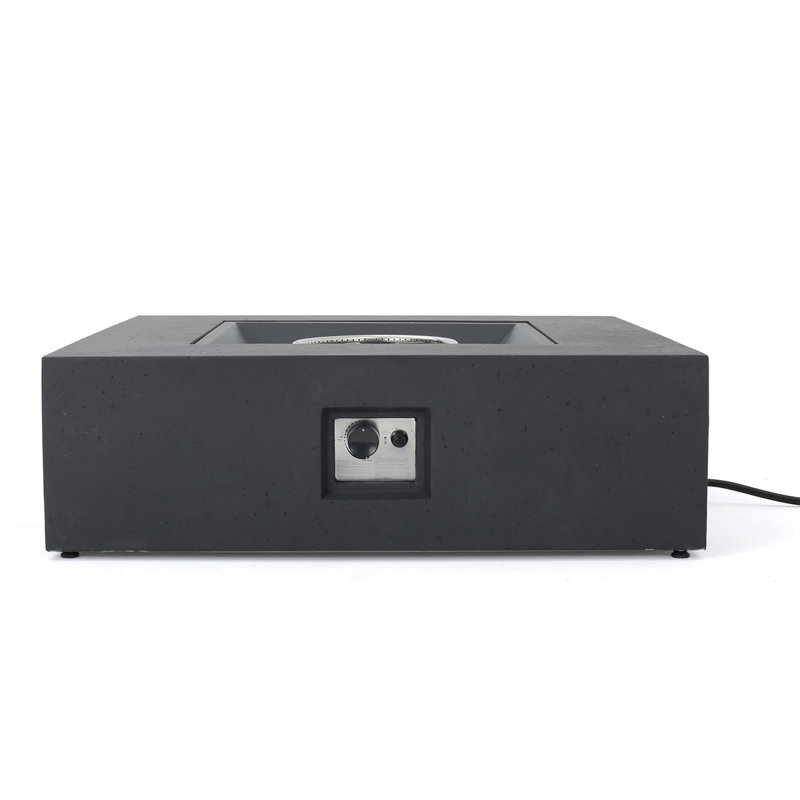 50 000 BTU SQUARE MGO FIRE TABLE TANK OUTSIDE, Dark Gray