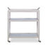 Caribe Solid Wood Bar Cart with Wheels