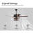 Katerria 25.6 " Ceiling Fan with Light Kit