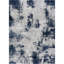 Tapis abstrait bleu tissé à la machine-69046211