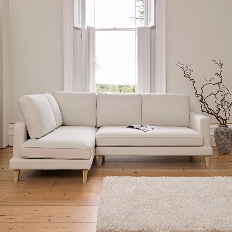 3 Seater Corner Sofa , Ivory