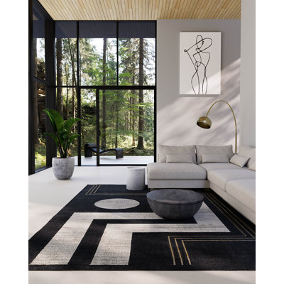 Tapis gris anthracite Goudy