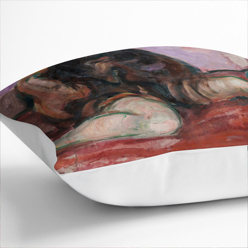 Weeping Nude Scatter Cushion, White, 40cm H x 40cm W x 15cm D