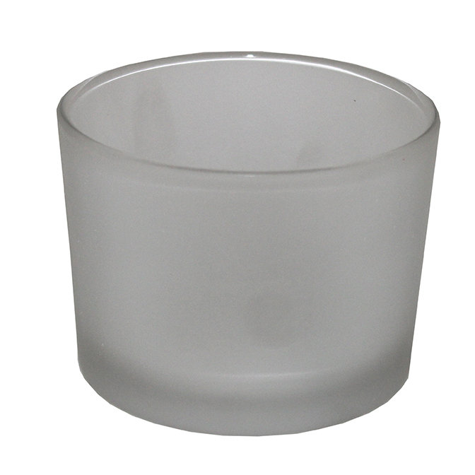 Ensemble 12 pièces de porte-votive en verre, Givré