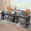 Grand bureau d'ordinateur en forme de L 60 po avec 4 tablettes de rangement Camorra 17 Stories