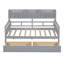 Lit de jour simple avec tablettes de chevet et deux tiroirs-416872253