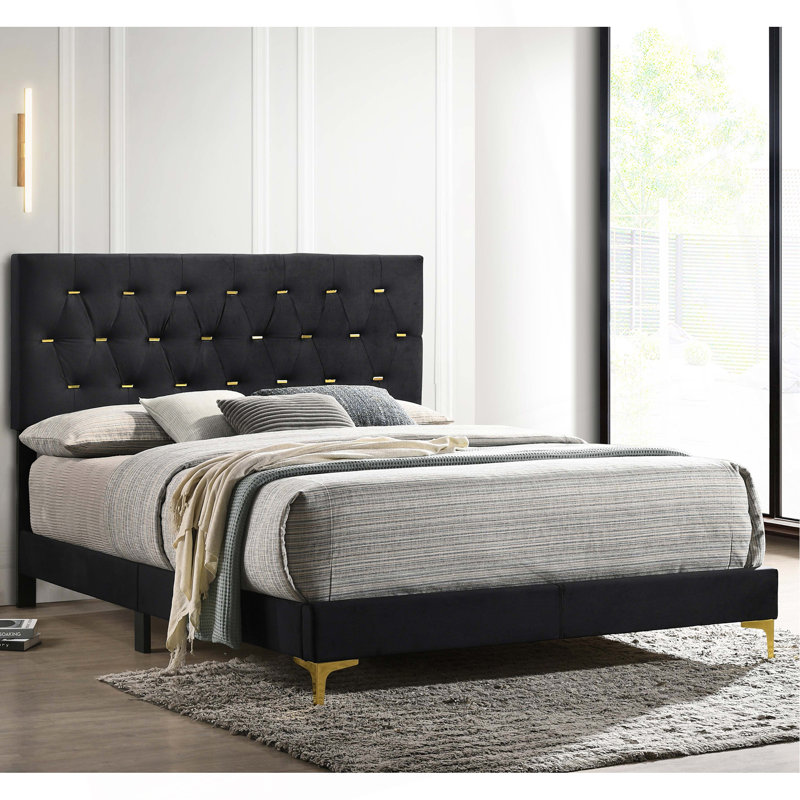 James  Upholstered Queen Panel Bed