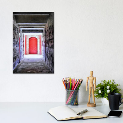 Bullring Door by MScottPhotography - Wrapped Canvas Print
